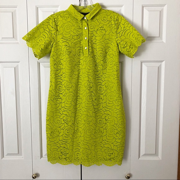 Banana Republic Floral Lace Shirt Dress NWT - Picture 2 of 9